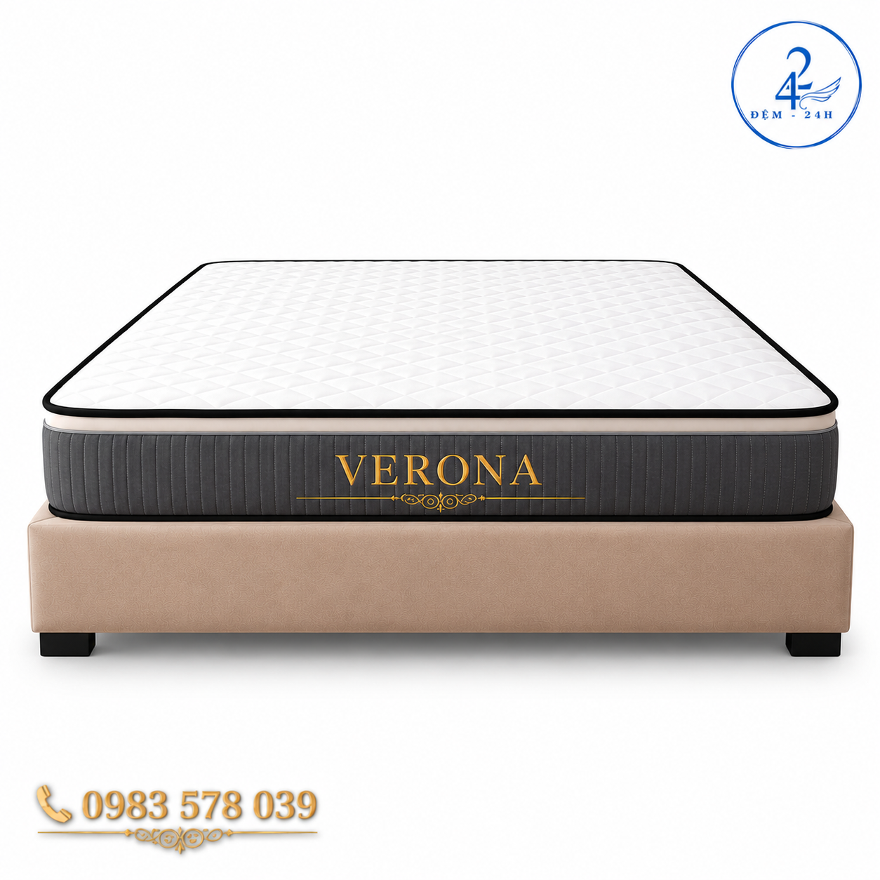 Đệm lò xo túi độc lập Verona chuẩn khách sạn sang trọng